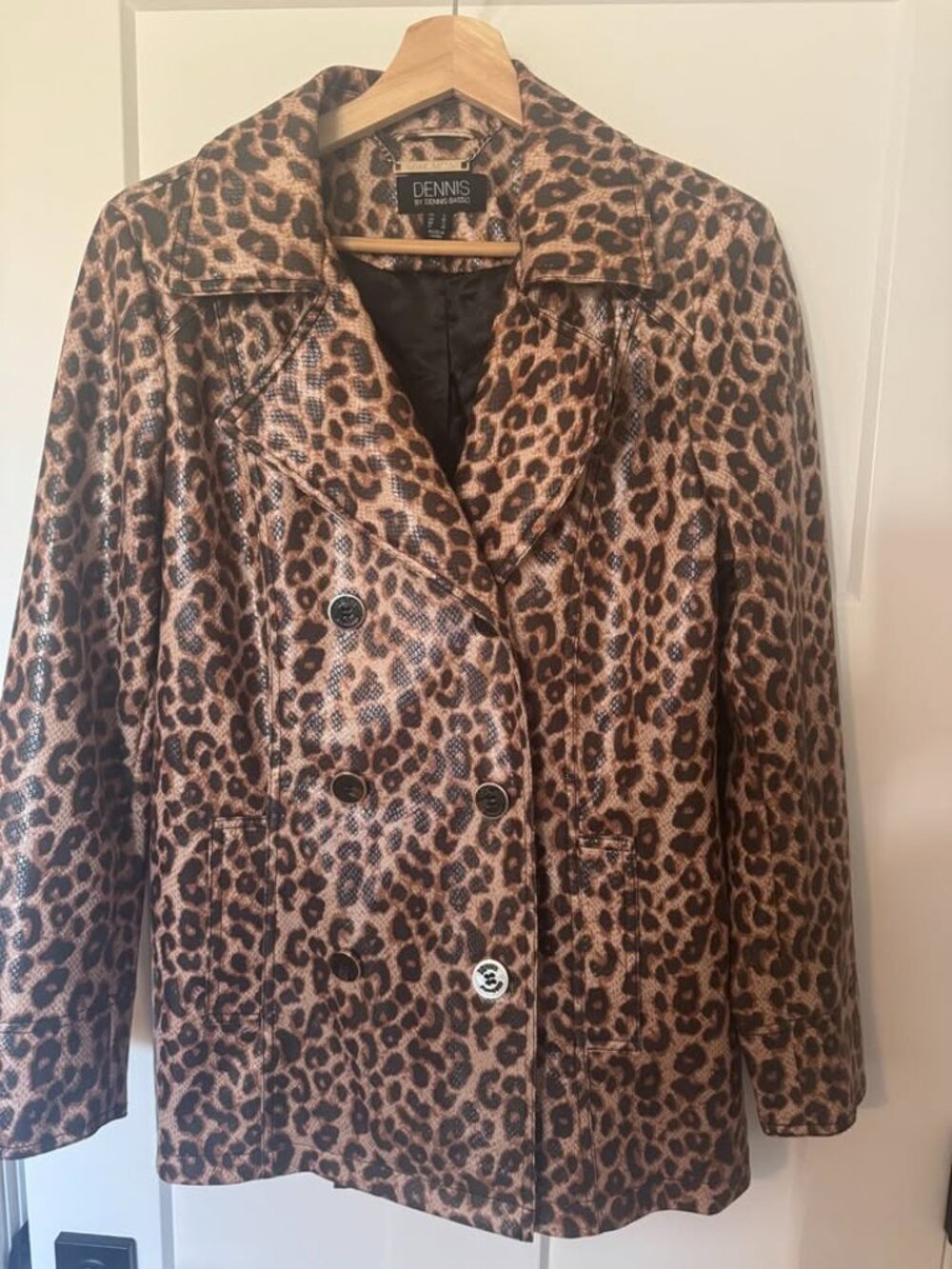 Dennis Basso Outerwear Jacket in Glazed Animal Print